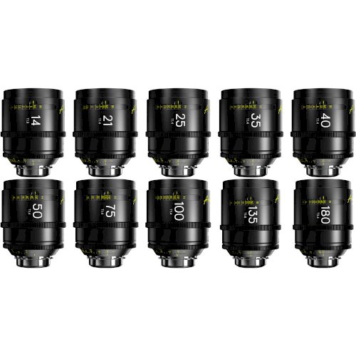 DZOFilm Arles FF/VV 10-Lens 14/21/25/35/40/50/75/100/135/180mm Set (ARRI PL, Metres)