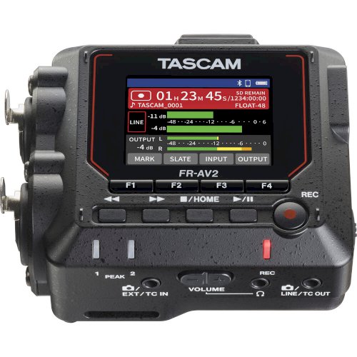 TASCAM FR-AV2 Compact 32-Bit-Float Field Recorder and Timecode Generator